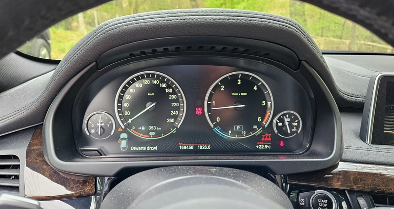 BMW X6 cena 163000 przebieg: 169000, rok produkcji 2016 z Biała małe 631